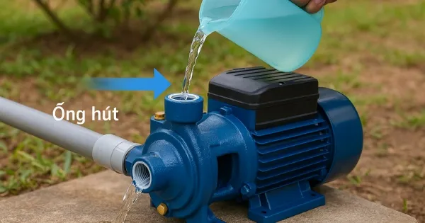 Tại sao phải mồi nước máy bơm?